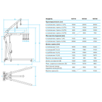 NORDBERG (N3730) Кран гидравлический усиленный 3 т, с 2х сторонним нагнетанием
