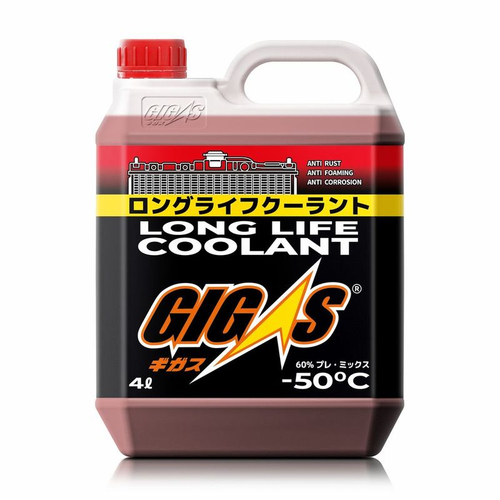 Антифриз GIGAS LONG LIFE COOLANT -50 RED, красный, 4л LLC50R004