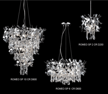 Подвесная люстра Romeo SP10 Chrome D600 Crystal Lux