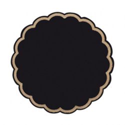 Салфетки черные под чашку (доллис), 9 слоев, 9 см, 250 шт