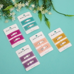 Зажимы для волос 2шт «New collection - Неон», прямоугольник, микс 6цветов, 7,5*2,5см