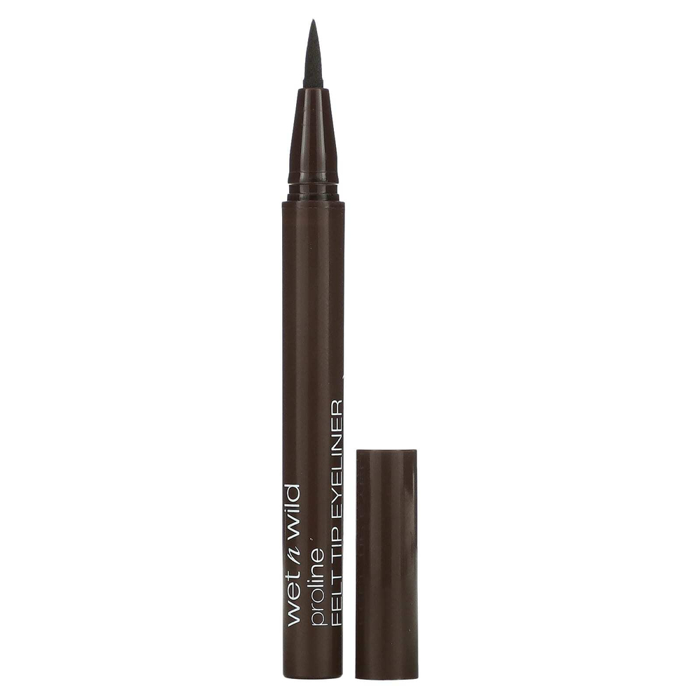 wet n wild, Подводка для глаз ProLine с фетровым кончиком, темно-коричневая, 0,5 г