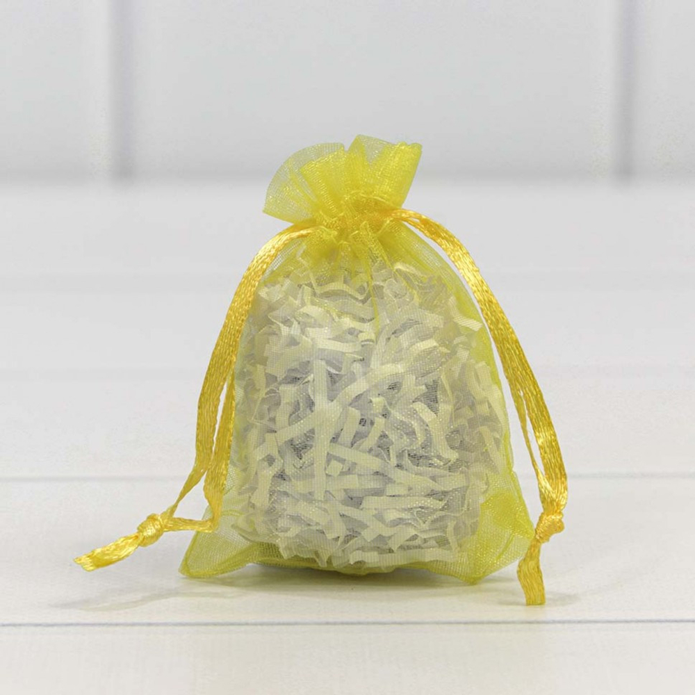 Мешочек 7х9см Органза (Желтый)