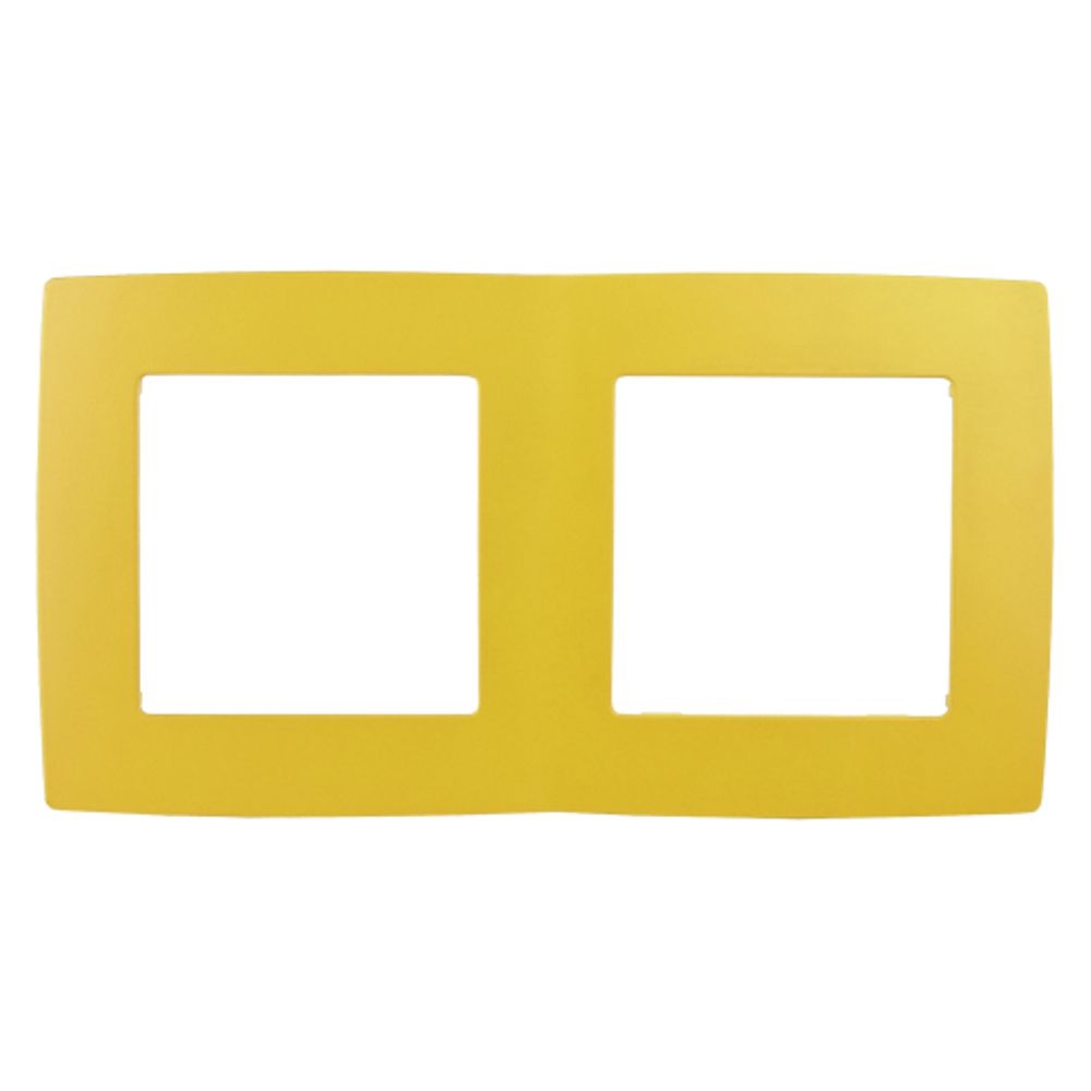 12-5002-21 ЭРА Рамка на 2 поста, Эра12, жёлтый | Эра 12 Желтый