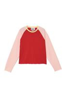 ZARA X BENITO ANTONIO ФУТБОЛКА В СТИЛЕ КОЛОР-БЛОК, РОЗОВЫЙ