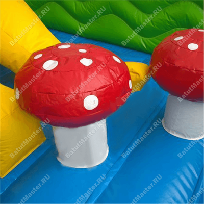 Большой надувной батут "Средневековье" 15*15*5 м