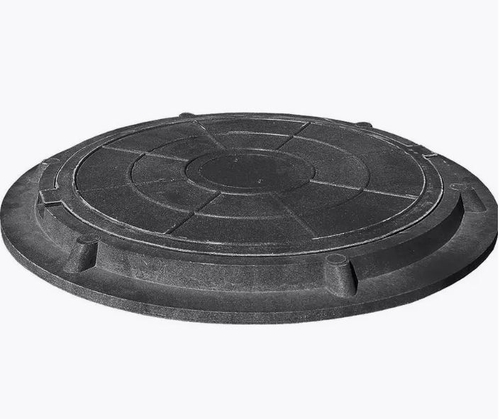 Люк ревизионный ППК тип "ЛМ" (легкий малый) d-580 до 1,5т (черный)