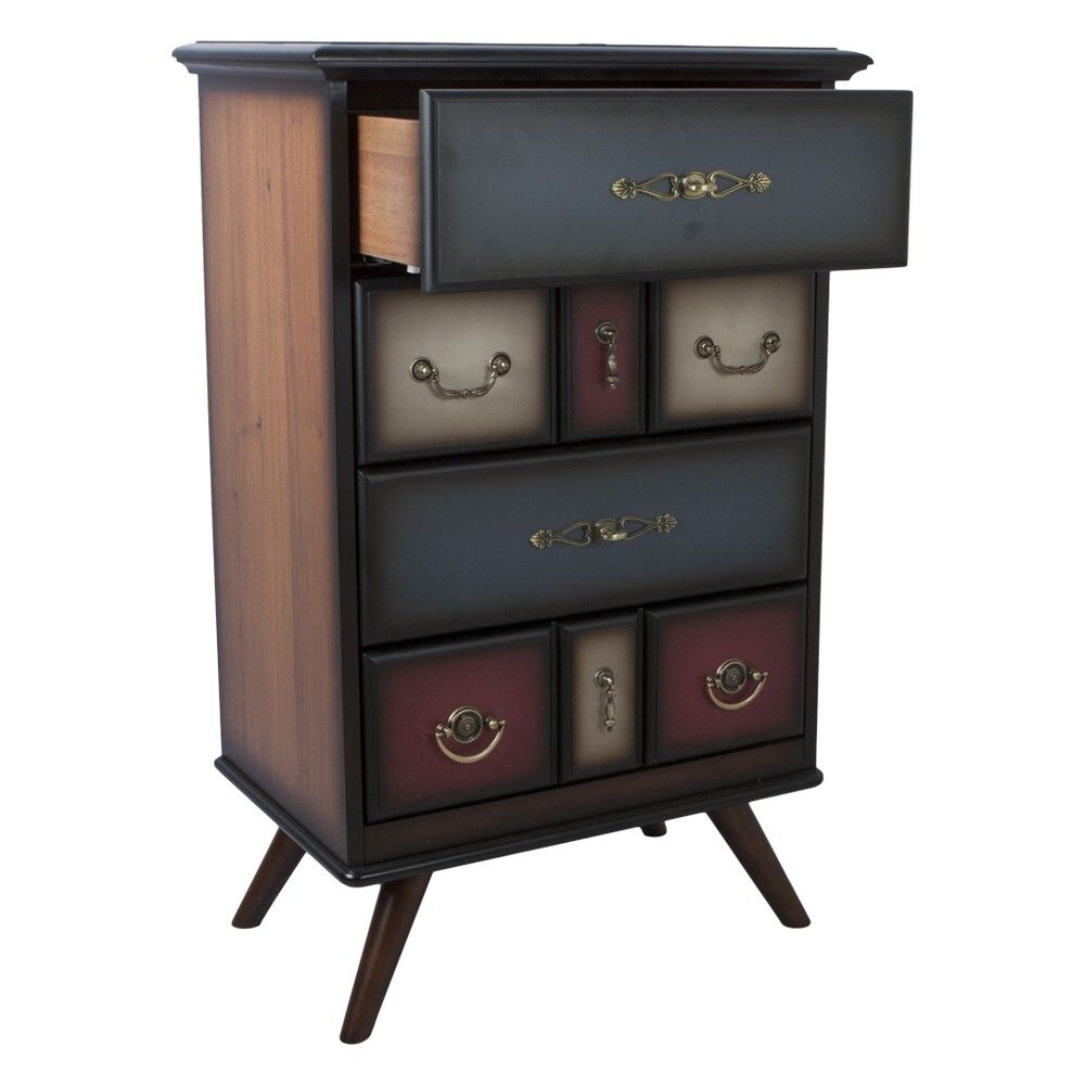 Комод Пандора - 1 с 4 ящиками Орех Mix