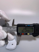 Ручки для холодильника Бирюса изогнутые цвет белый. комплект