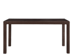 Стол из искусственного ротанга на металлическом каркасе СЕУЛ «SEOUL» 151х81 Dark brown арт.75745