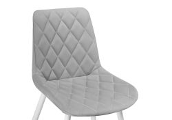 Стул на металлокаркасе Баодин Б/К светло-серый / белый