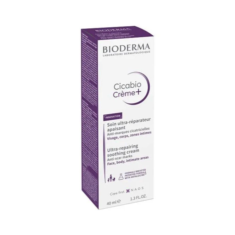 Bioderma Cicabio Creme+ Восстанавливающий и успокаивающий крем плюс, 40 мл