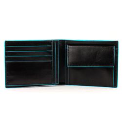 Кошелек мужской Piquadro Blue Square черный телячья кожа (PU1240B2/N) 2