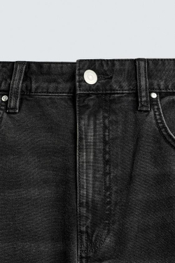 ZARA ДЖИНСЫ BAGGY FIT, ЧЕРНЫЙ