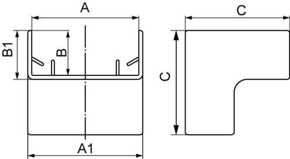 AIM 15x17 Угол внутренний DKC