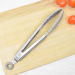 Щипцы кулинарные нерж с силиконовыми наконечниками 27*3,5см, J001091