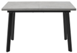 Стол М-City DISAUR Канзас 120 Бетон Чикаго Светло-серый, Черный каркас
