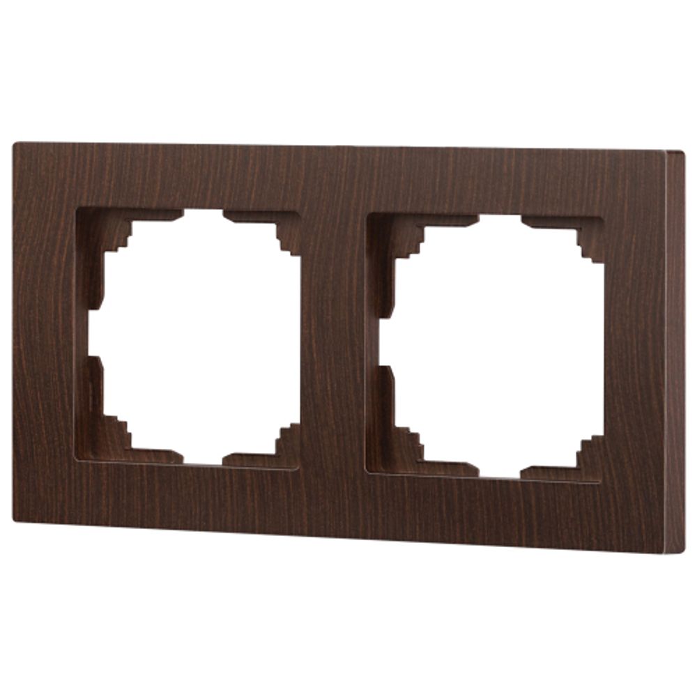 Рамка для розеток и выключателей Intro Accent 6-502-10 на 2 поста, СУ, венге