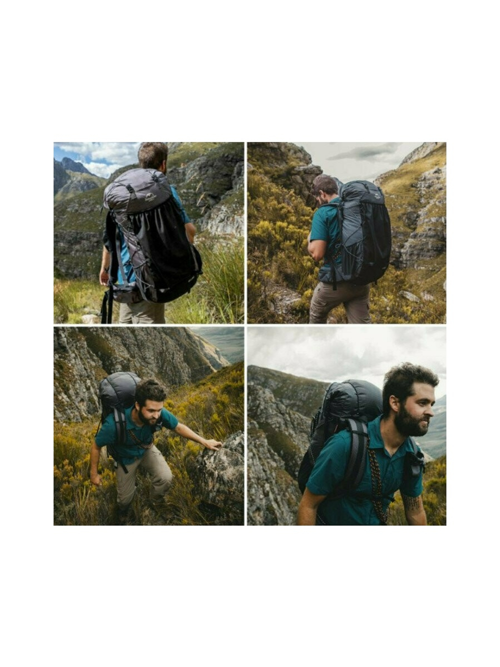 Рюкзак Naturehike NH20BB113 40-45 л походный  черный, 6927595765401