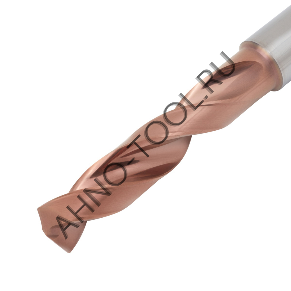 Сверло 10.2мм  твердосплавное 3D без подвода СОЖ. SP-X800031020 VHM AHNO по стали, чугуну, нерж. и ж