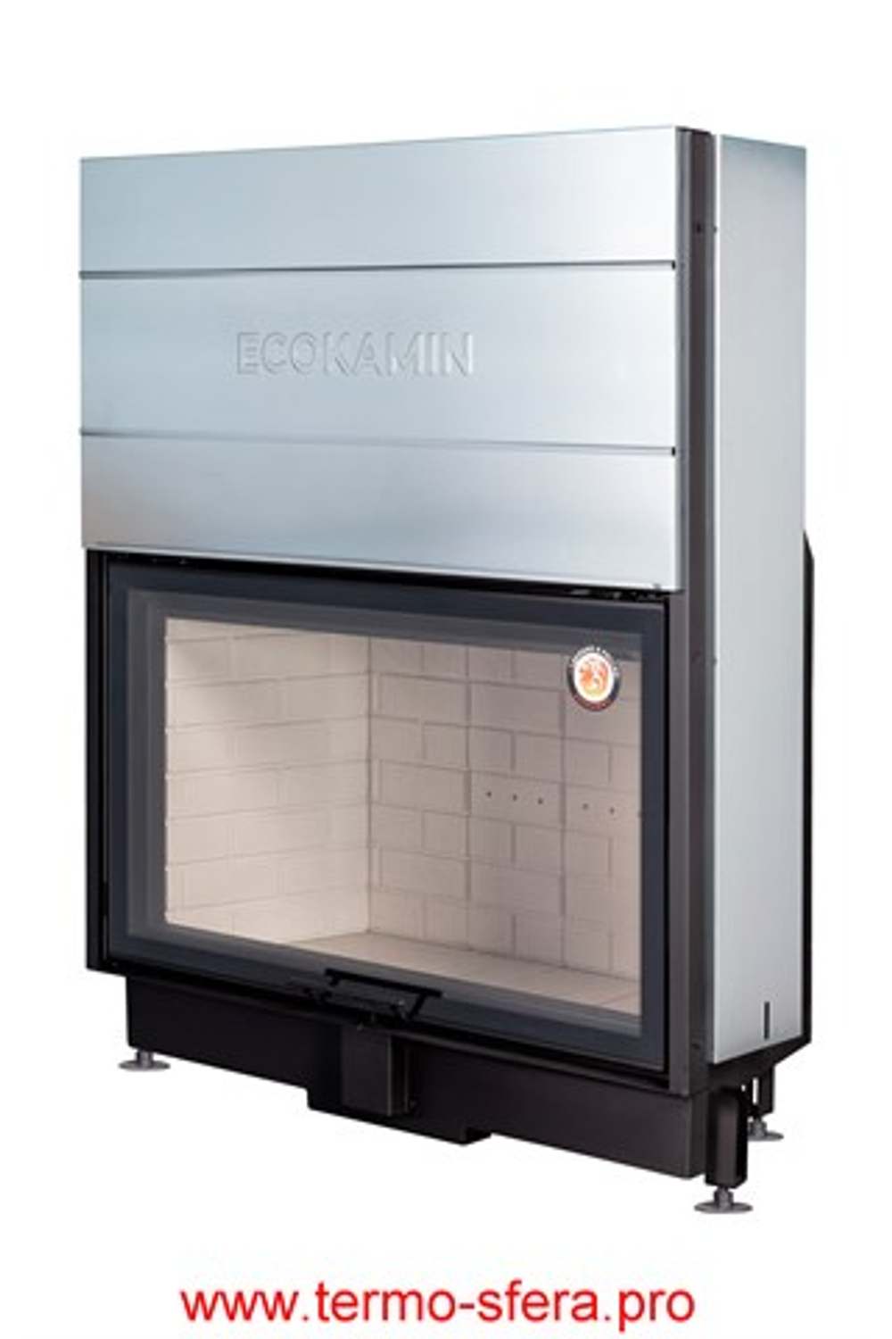 Каминная топка Экокамин ВЕГА 1200 P принтинг подовое горение