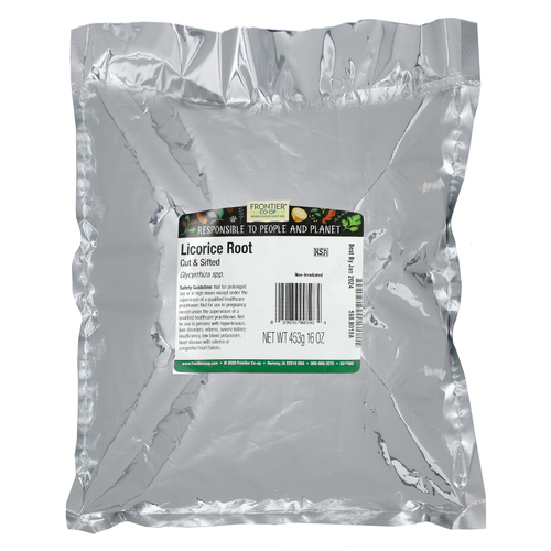 Frontier Co-op, нарезанный и просеянный корень солодки, 453 г (16 унций)