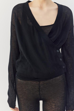 ZARA ДВУБОРТНЫЙ КАРДИГАН ИЗ 100% ШЕРСТИ, ЧЕРНЫЙ