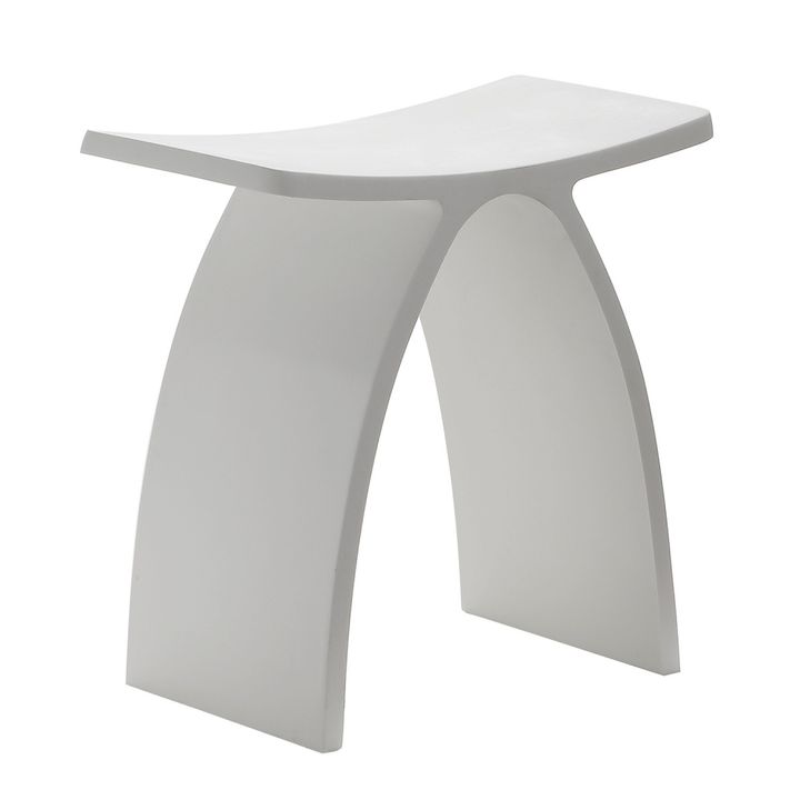 Стульчик для ванной ABBER Stein AS1639 белый матовый