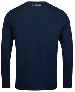 Футболка для мальчика теннисная Head Club 21 Cliff LS Junior - dark blue