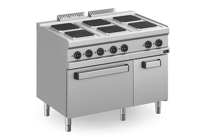 Плита 6 Конфорочн.700 Сер. Apach Apre-117Fe/Pl