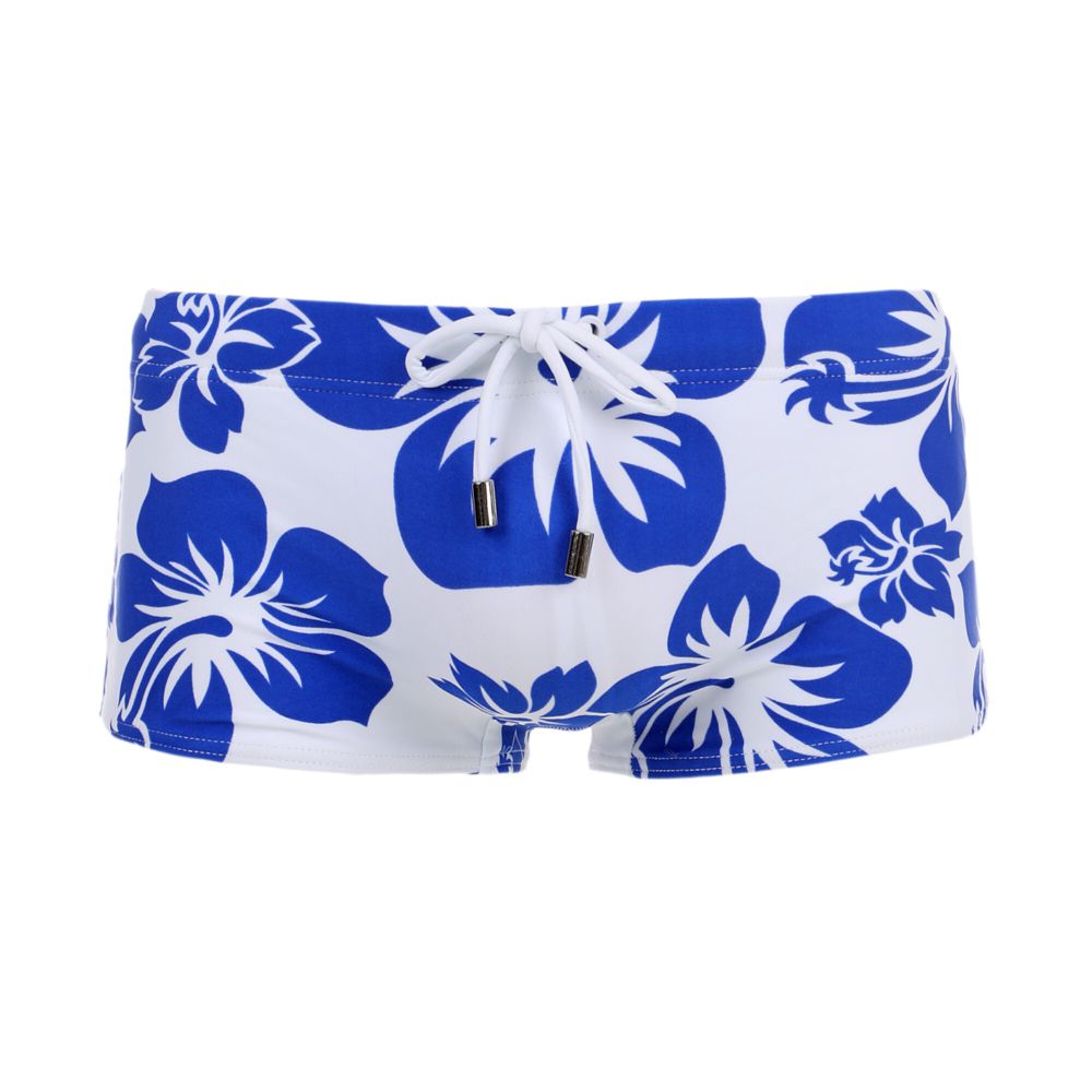 Мужские плавки боксеры бело-голубые Набор 2 штуки Superbody SB52474