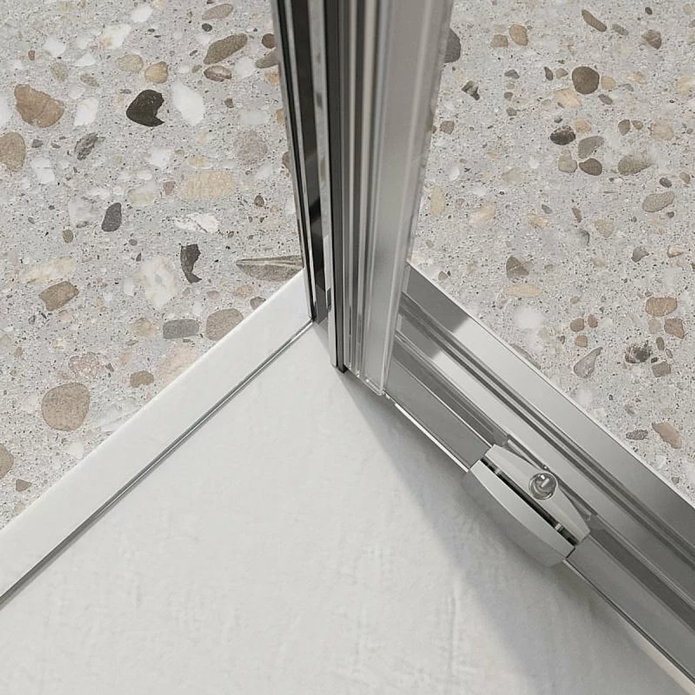 Душевой уголок BelBagno LUCE-AH-1 140х90 стекло прозрачное/профиль хром
