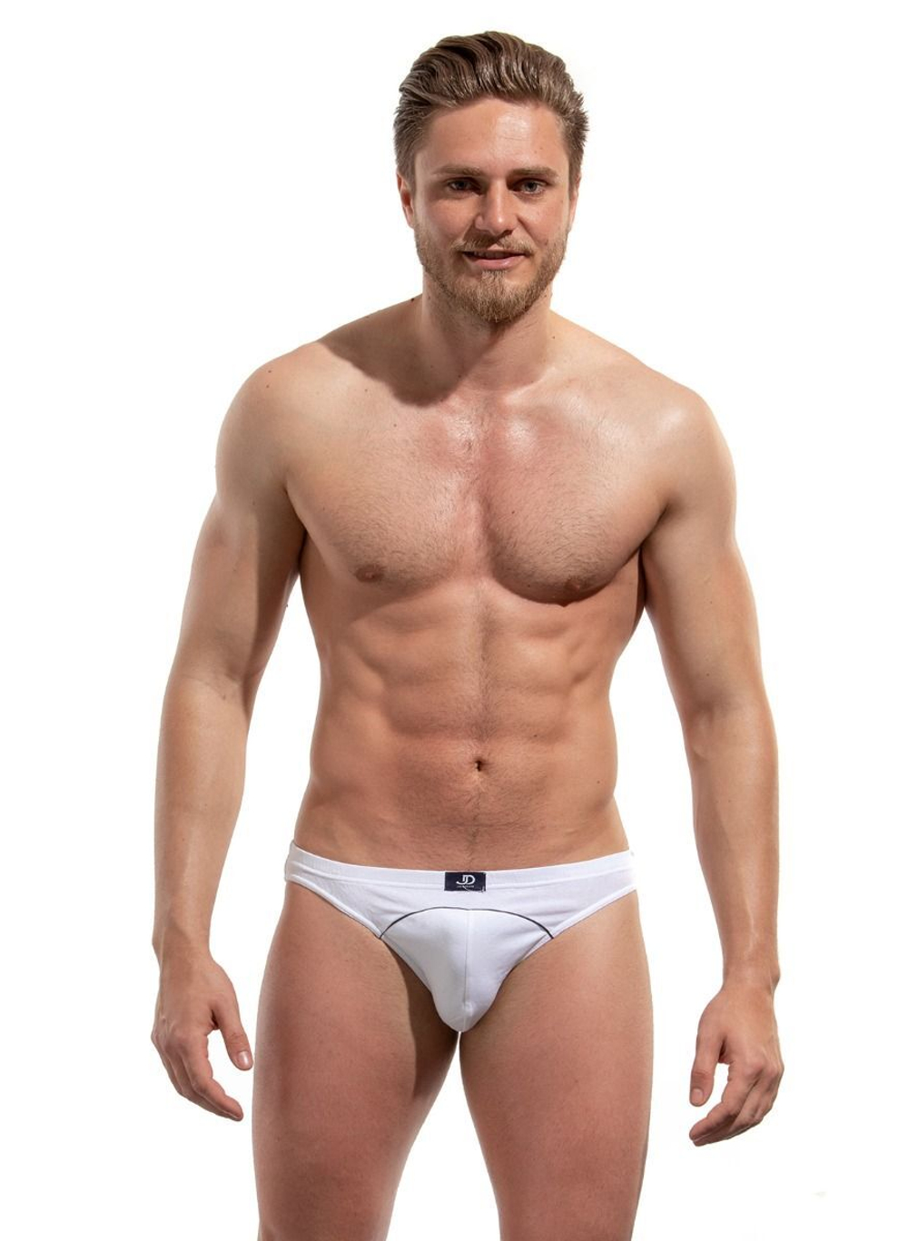 Мужские трусы-слипы с контрастной окантовкой (Размер: XXL) (Цвет: красный)