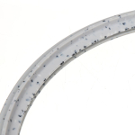 Крышка для посуды стекло, 26 см, Daniks, Мрамор, кноп бакелит,силикон, сер, с силик ободом, HA360