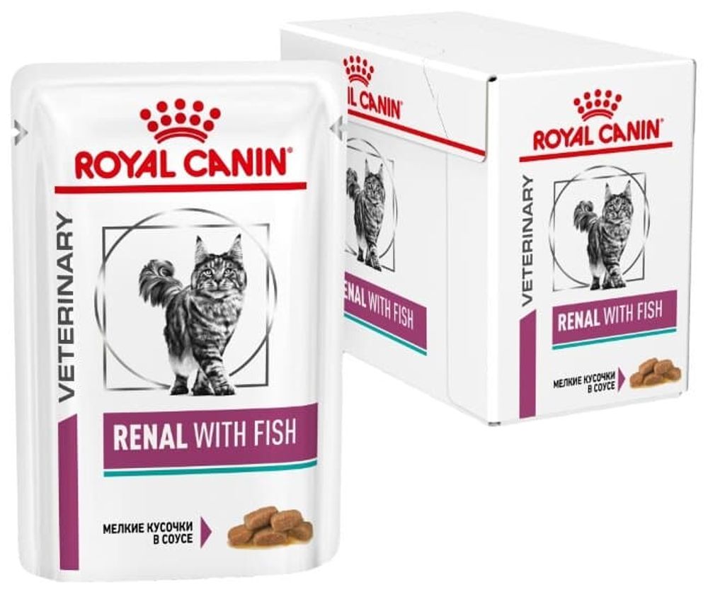 Влажный диетический корм Royal canin Renal для кошек с тунцом при ХПН 85г