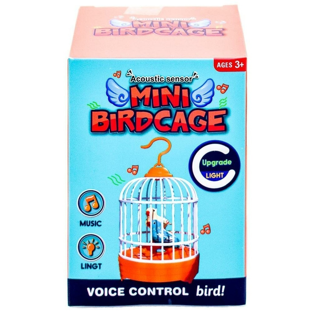 Игрушка на бат. Птица в клетке, коробка 6
