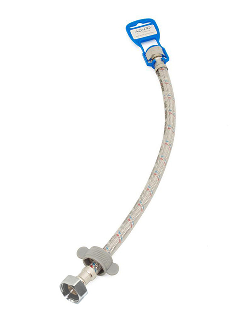 Гибкая подводка AZARIO LUXe для воды, 100 см., 1/2", вн. - вн. силиконовая оболочка (AZLux711)