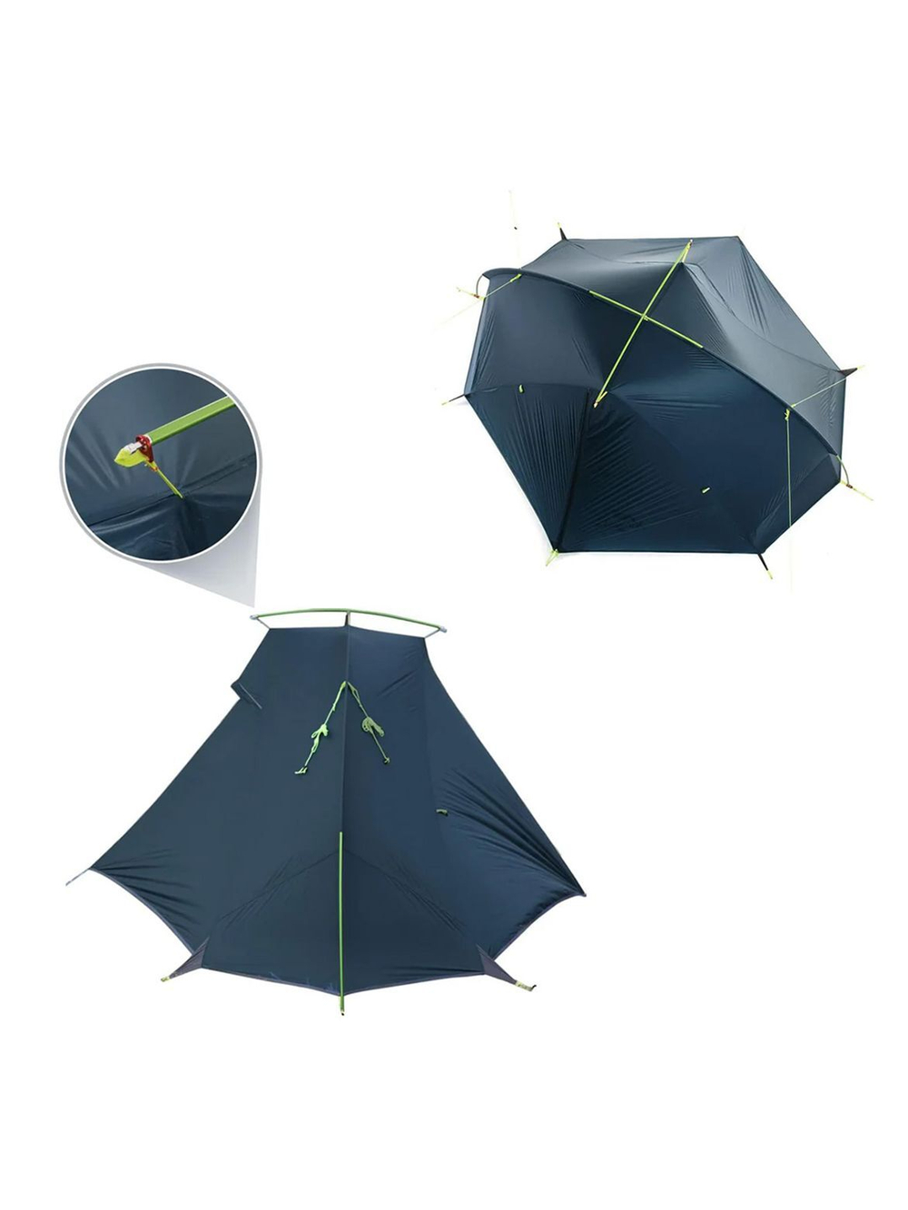 Палатка туристическая Naturehike Tagar NH17T180-J двухместная, синяя, 6927595716182