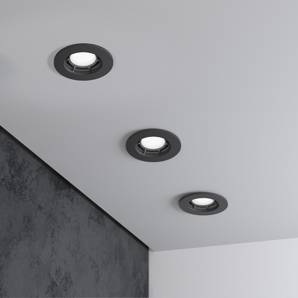 Встраиваемый светильник Elektrostandard Asimo 25009/01 черный