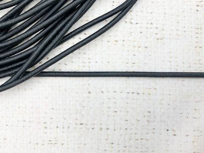 Резинка шляпная, d 4 мм, чёрный