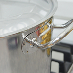 Кастрюля 12л нерж цельнотянутая, мет/кр, ТРС-3