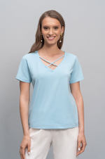 22702 Джемпер женский (голубой)