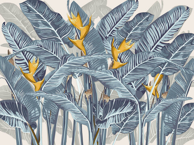 Дизайнерские обои Wall Street Green Tropez