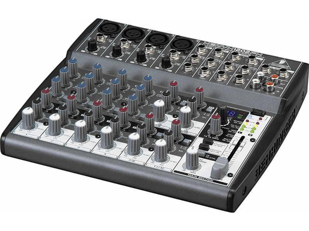 BEHRINGER 1202FX микшер, 4 моновхода, 4 стерео, 1 AUX-шина, процессор эффектов__1