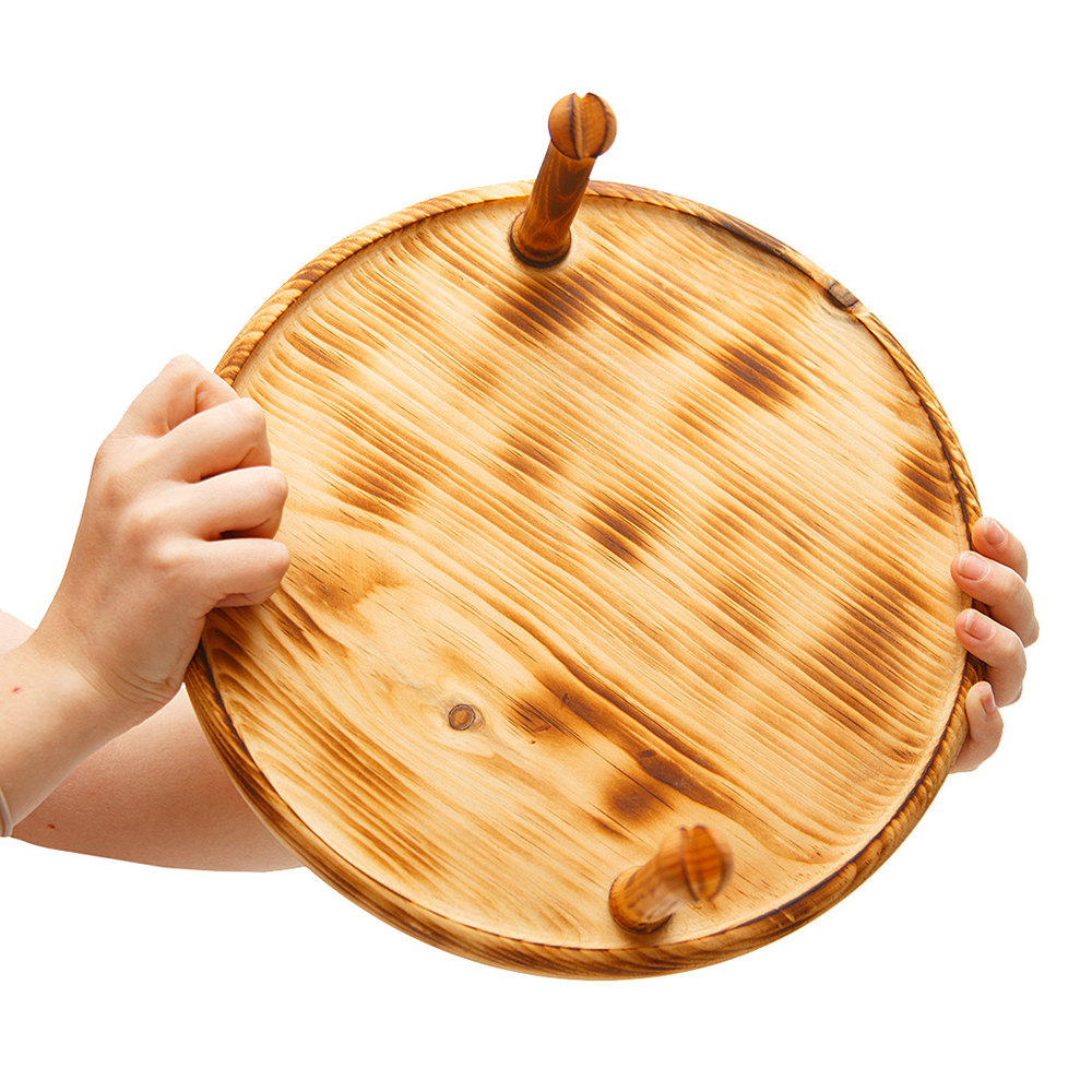 Деревянное блюдо Art of Siberia для подачи шашлыка и закусок. T54