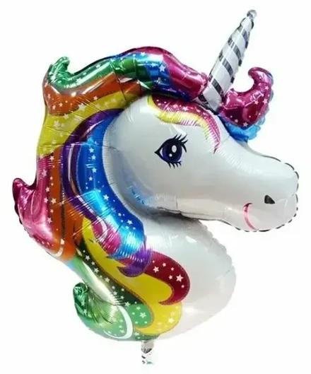 Шар (41""/104 см) Фигура, Голова, Радужный Единорог, 1 шт. В3