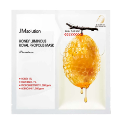 JMSolution Honey Luminous Royal Propolis Collagen Patch Mask восстанавливающая премиум-маска с прополисом