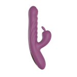 Силиконовый вибратор с эффектом фрикций Purple SW3027P