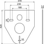 Звукоизоляционная плита для подвесного унитаза и биде M91 ALCAPLAST/Alcadrain