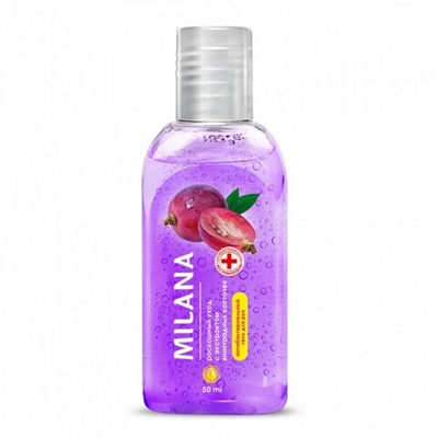 GraSS  Гигиенический гель для рук "Milanа Роскошный уход" с экстрактом виноградных косточек 50 мл